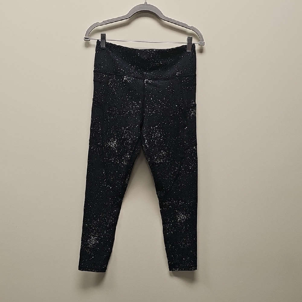 Black Speckled Womans Leggings